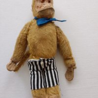 Стара играчка маймуна напълнена със слам , снимка 15 - Колекции - 43886650