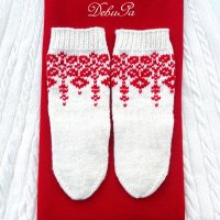 ,,Плетените чорапи на Баба Марта" - изплетени на 5 куки! Червени шевици!, снимка 4 - Други - 28115965