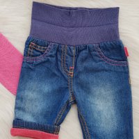 Бебешки дънки и жилетка 0-3 месеца, снимка 2 - Комплекти за бебе - 42943055