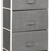 Мултифункционален шкаф за съхранение с текстилни чекмеджета 103N-GY, снимка 2 - Шкафове - 38951254