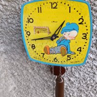 Стар стенен часовник - Маяк - детски - Сделано в СССР, снимка 3 - Антикварни и старинни предмети - 38780520