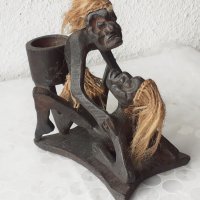 Дървена фигура, дърворезба,  фигура - статуетка, еротика, снимка 8 - Статуетки - 40225796