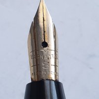 Стара френска писалка с позлатен писец, снимка 3 - Колекции - 43603464