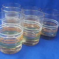 Ретро чашки за концентрат, цветни кантове 6 бр, снимка 4 - Колекции - 34807904