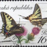 Клеймована марка Фауна Пеперуди 2016 от Чехия, снимка 1 - Филателия - 32271347