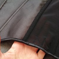 Дамски сатенен корсет под бюста в черен цвят р-р S, снимка 15 - Корсети, бюстиета, топове - 43545492