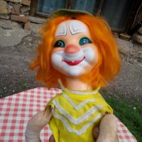 Стара кукла,клоун #2, снимка 5 - Антикварни и старинни предмети - 28580221