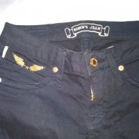 Дамски черни дънки слим модел Robins Jeans, снимка 4 - Дънки - 28786395