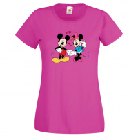 Дамска тениска Mickey & Minnie 7 Мини Маус,Микки Маус.Подарък,Изненада,, снимка 7 - Тениски - 36526272