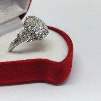 Златен пръстен с брилянти-4.0гр/18кр, снимка 8 - Пръстени - 39788640