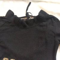 Елегантна черна блуза sonia by sonia rykiel, снимка 4 - Блузи с дълъг ръкав и пуловери - 32523682