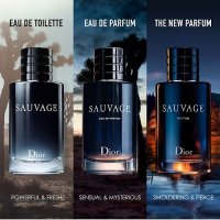 Dior Sauvage Парфюм Parfum 100ml автентичен мъжки парфюм, снимка 3 - Мъжки парфюми - 26965516