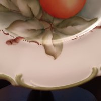 Hutschenreuther– Рисувана чиния, плато, 25.5см– 1988г Отлична!, снимка 7 - Чинии - 37486274