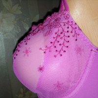 Simone Perele-75E-Луксозен френски сутиен с бродерия, снимка 9 - Бельо - 32715110