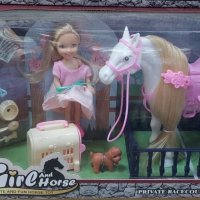 Детска ферма с кукла, кон, куче и аксесоари, снимка 1 - Други - 43288840