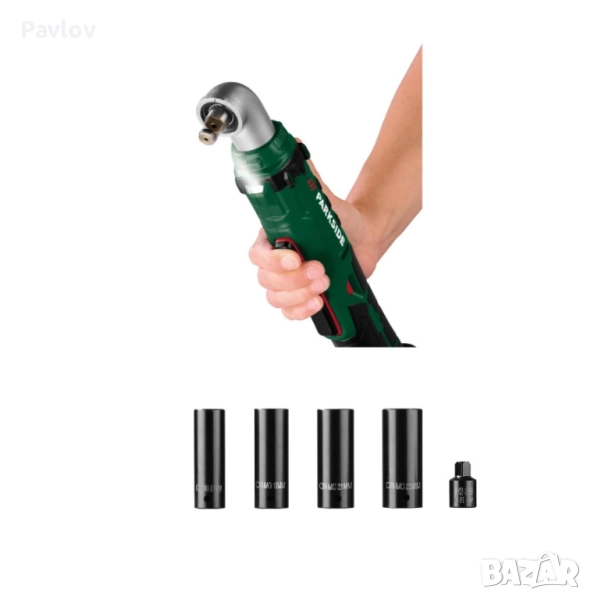Тресчотка PARKSIDE  20V  (½") - 76Nm + 4 ударни вложки, снимка 1