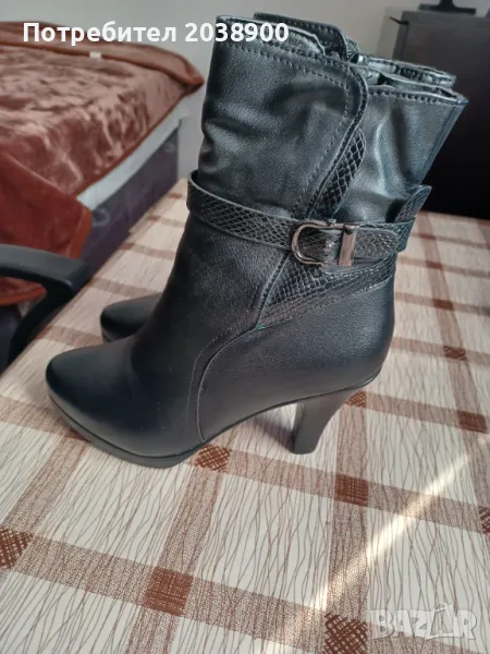 Дамски боти с ток, снимка 1