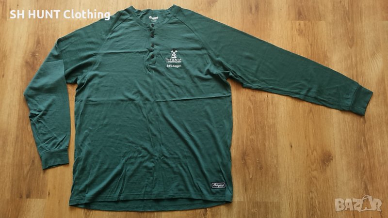 Bergans of NORWAY LYSEBU WOOL HENLEY 70% Merino Wool 30% Lyocell размер XL Термо блуза - 173, снимка 1