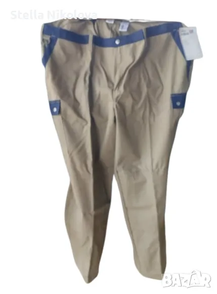 Работен панталон, BUSTERS, бежов, гигант, снимка 1