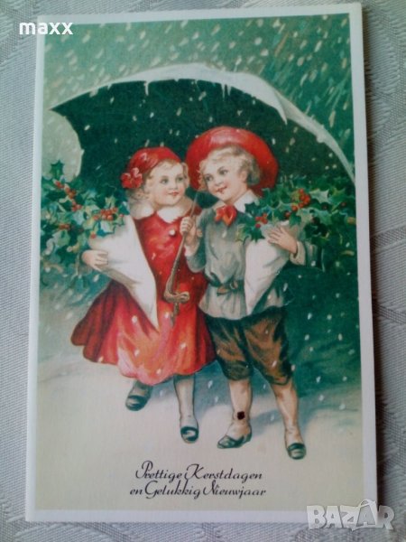 Картичка Presttige Kerstdagen en Gelukkig Nieuwajaar 48, снимка 1