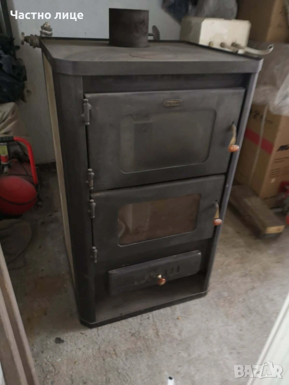 Камина PRITY с водна риза и фурна, на дърва, снимка 1