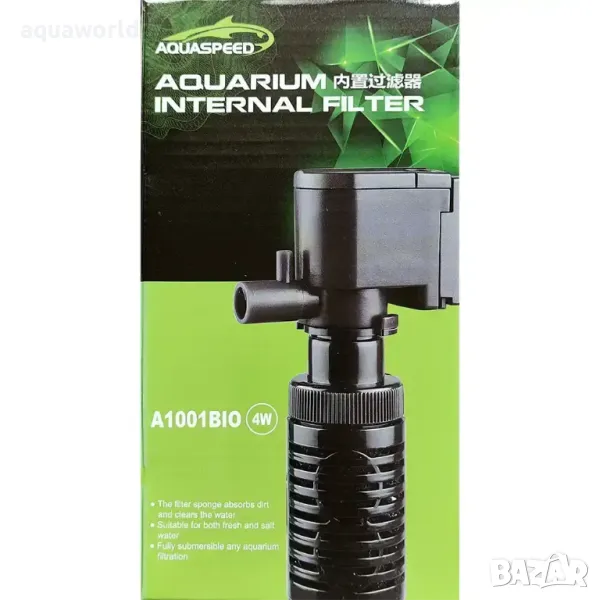 "ПРОМОЦИЯ" Вътрешен филтър AQUASPEED A1001 BIO, снимка 1