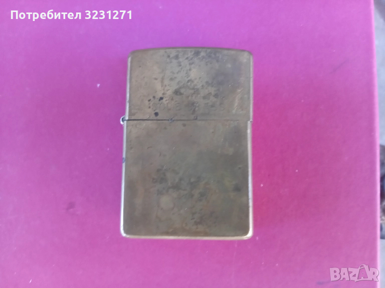 Zippy/Solid Brass Колекционерска Запалка Винтидж., снимка 1