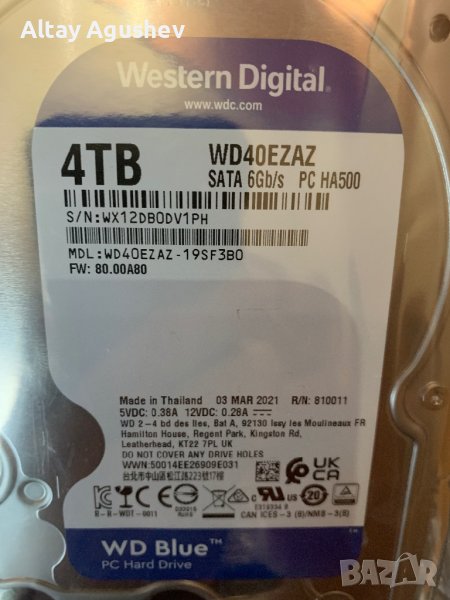 Продавам хард диск 4 ТБ   HDD 4TB, снимка 1