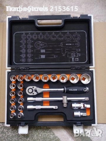 holdon black 1/2 гидория 25 части вложки камъни комплект хром ванадий, снимка 1