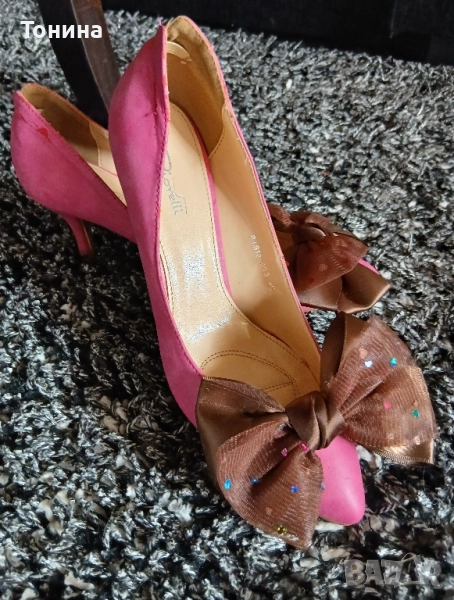Елегантни дамски обувки с ток , снимка 1
