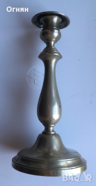 Свещник старинен 22см., снимка 1