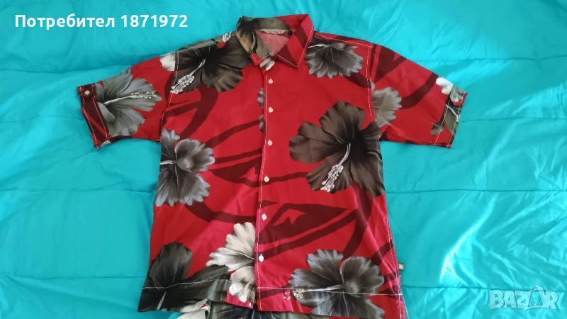 Продавам мъжка хавайска,памучна риза Quiksilver ,размер Л, снимка 1