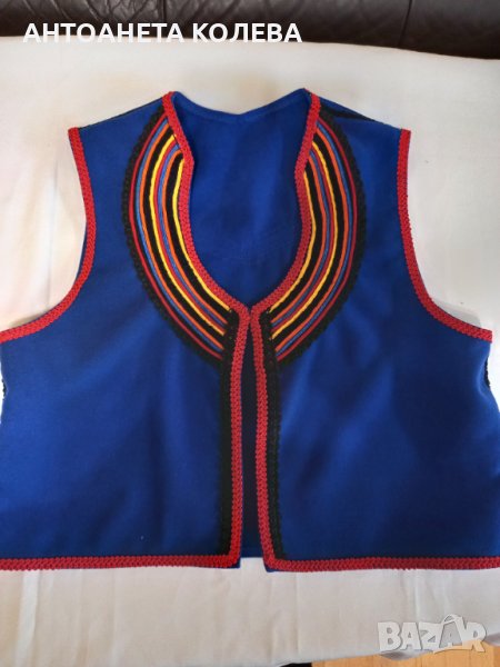 Мъжки син вълнен елек , снимка 1