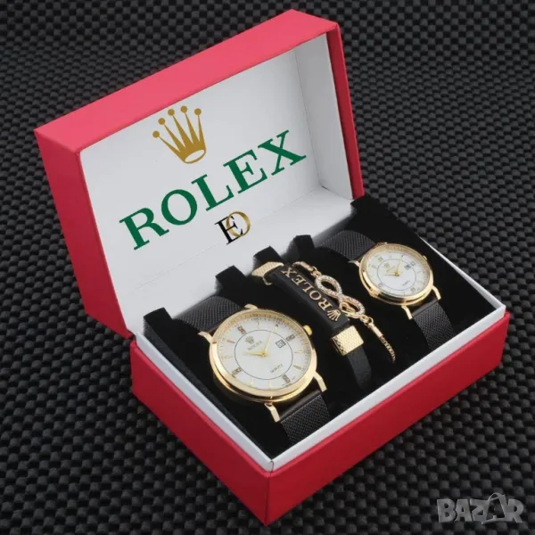 2 часовника+гривни+кутия
Rolex , снимка 1