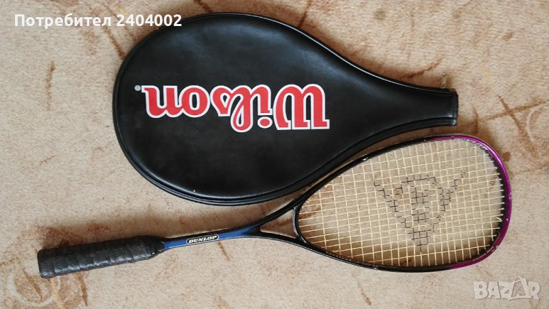 Ракета за скуош DUNLOP с калъф WILSON, снимка 1