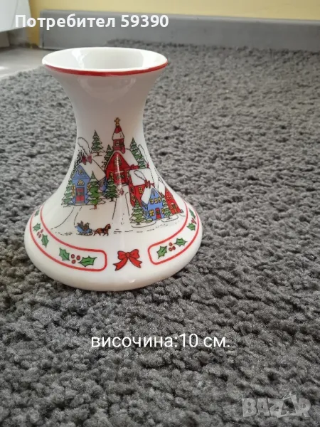 Красив японски порцеланов свещник , снимка 1