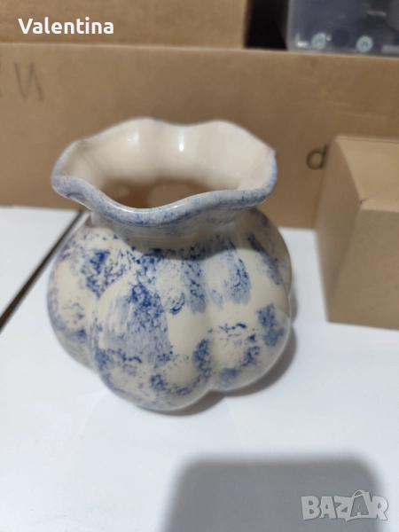 Керамична ваза ръчна изработка , снимка 1