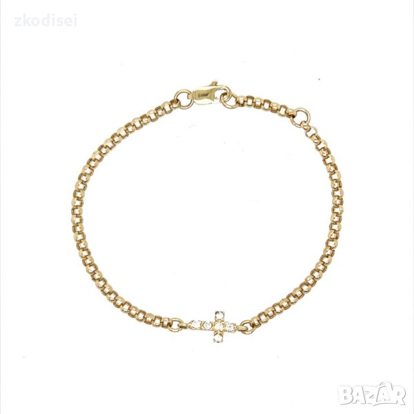 Златна детска гривна 1,50гр.14см. 14кр. проба:585 модел:21876-2, снимка 1