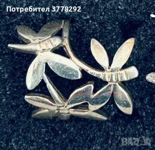 Сребърни пръстени, проба 925, маркирана, 3 броя Без забележки, снимка 1