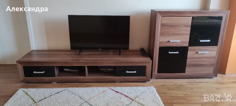 Сет-ТВ шкаф, скрин и етажерка за книги, снимка 1