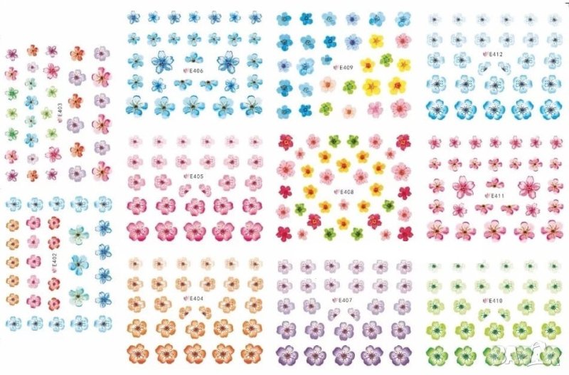 Комплект водни стикери № 16, снимка 1