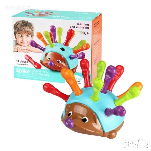 Монтесор таралеж с бодлички за нанизване, снимка 1