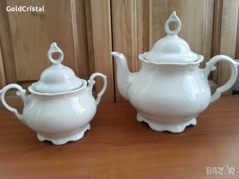 Стар български порцелан чийник заханица латиера, снимка 1