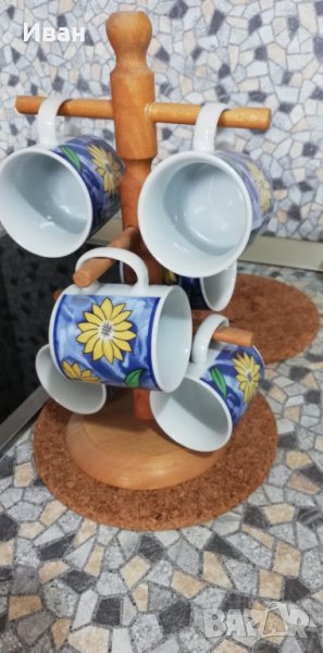 комплект  порцеланови чашки за кафе 6 броя, снимка 1