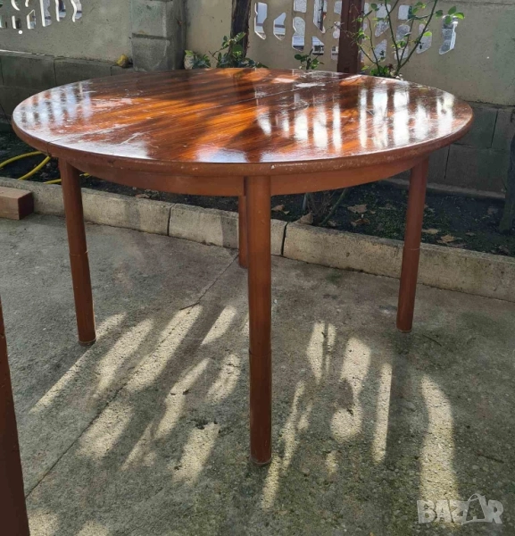 Маса разтегателна масивна немска, снимка 1