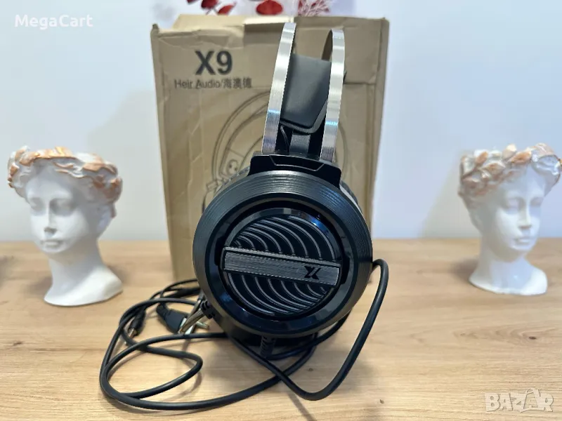 Геймърски светещи слушалки "Heir Audio X9" , снимка 1