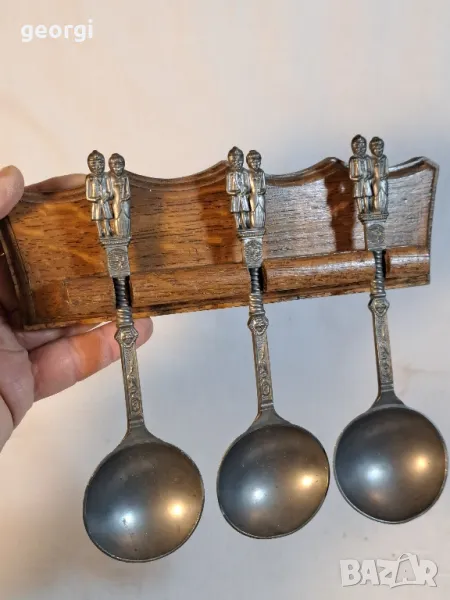 немски декоративни калаени лъжици , снимка 1
