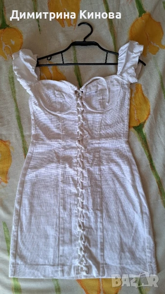 къса рокля памук Zara xs 24, снимка 1