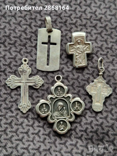 Стари сребърни кръста, снимка 1