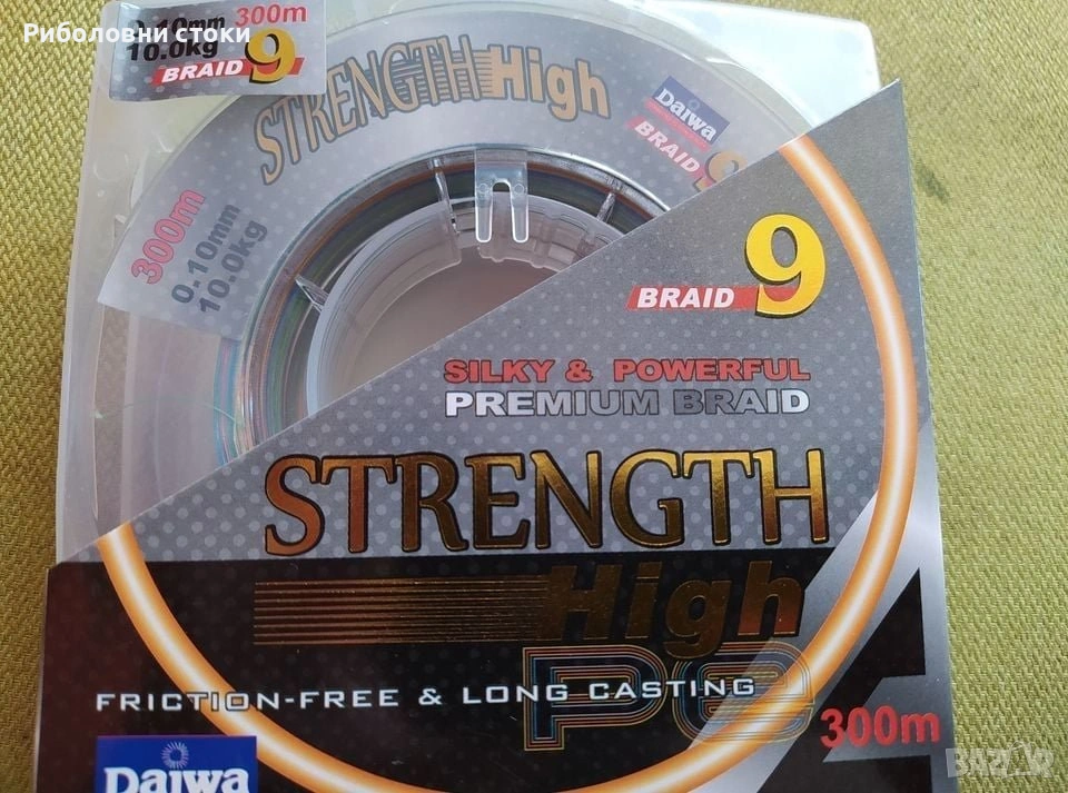 Плетено 9-нишково влакно Daiwa STRENGTH 300м, снимка 1
